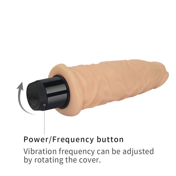 Вібратор 8.5 Real Feel Cyberskin Vibrator Sex Aura | Зображення 4