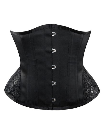 Корсет Star Night Corset з гачками та шнурівкою, чорний, L | Зображення 3