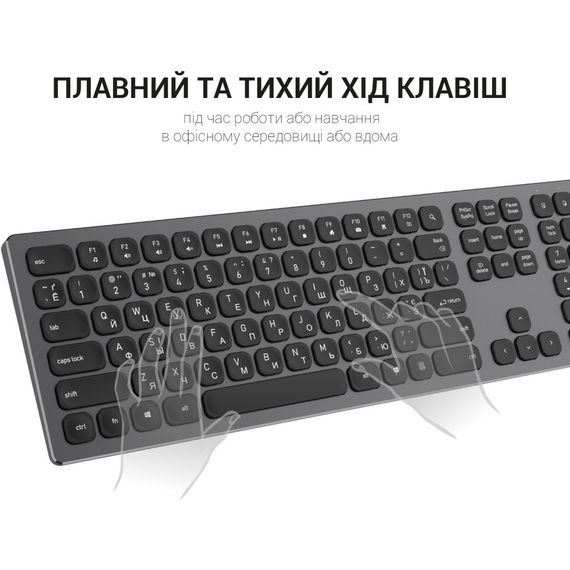 Клавіатура OfficePro SK1550 Wireless Black (SK1550B) | Зображення 7