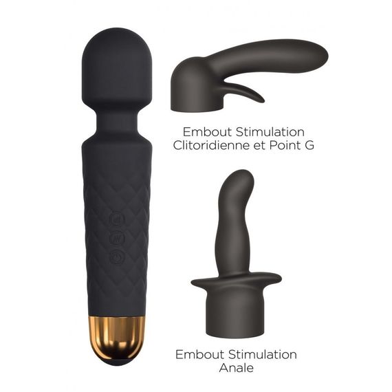 Мини-вибромассажер Dorcel Kit Wanderful с насадками (анальная и вагинальная), водонепрницаемый | Зображення 7