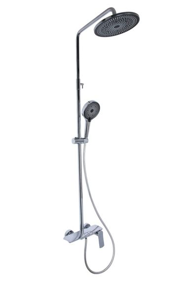Душова система універсальна Qtap Slavonice Chrome з виливом QTSLA111CRM45904