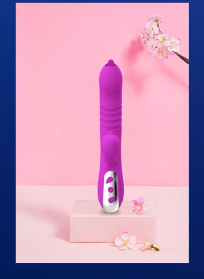Вібратор Fairy USB 3 functions of thrusting / 20 vibrations -Purple Sex Aura | Зображення 2