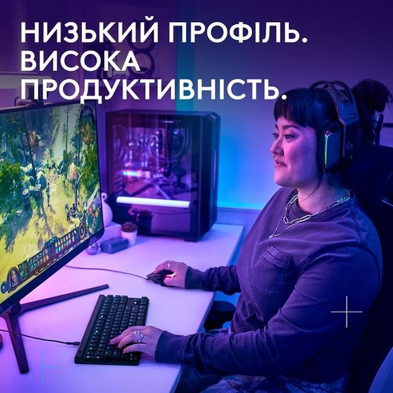 Клавіатура Logitech G515 TKL Switch-Tactile USB UA Black (920-012872) | Зображення 1