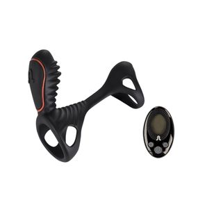 Вибронасадка на член Adrien Lastic Gladiator с пультом LRS, стимуляция клитора и точки G, 2 мотора sexstyle