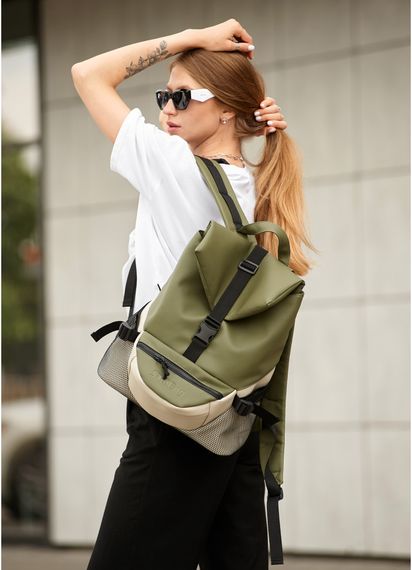 Жіночий рюкзак Sambag RENEDOUBLE хакі 37 x 31 x 14 см (27151119r)