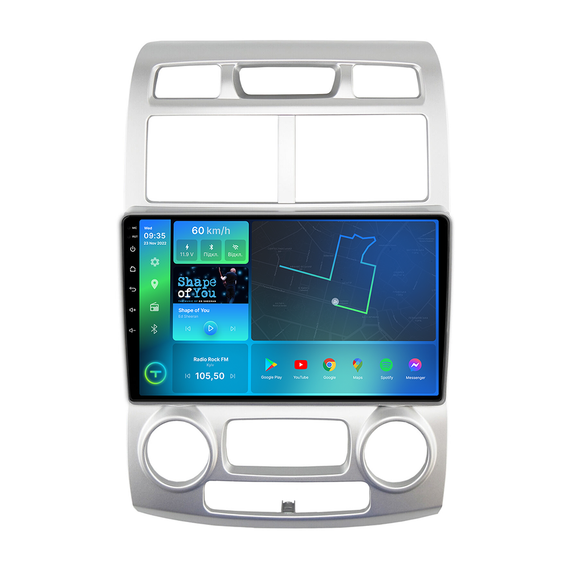 Штатная магнитола Torssen Kia Sportage 2 05-09 climate Европа FL9 4+64Gb 4G Carplay DSP | Зображення 1