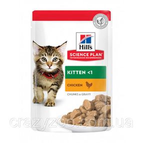Вологий корм для кошенят Hill's Kitten Chicken з куркою 85 г 604034