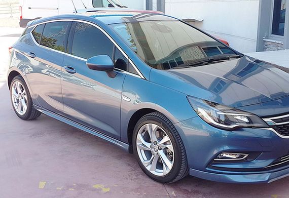 Боковые Пороги DPT V-3 (Грунтованные под Покраску) для Opel Astra K 2016-2021 гг