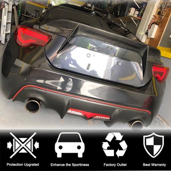 Спойлер V3 (Карбон) для Subaru BRZ 2012-2021 рр | Зображення 2