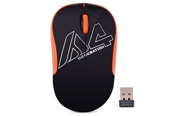 Миша комп'ютерна бездротова A4Tech G3-300N Orange помаранчева