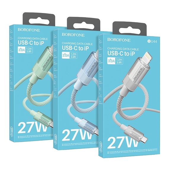 Кабель для зарядки телефона. USB Borofone BU44 Sincero PD27W Type-C to Lightning 1.2m