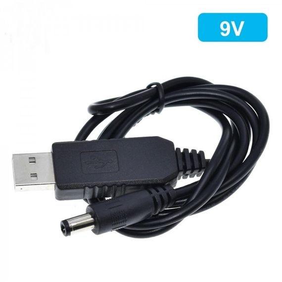 Кабель USB DC 9V для питания роутера от power bank