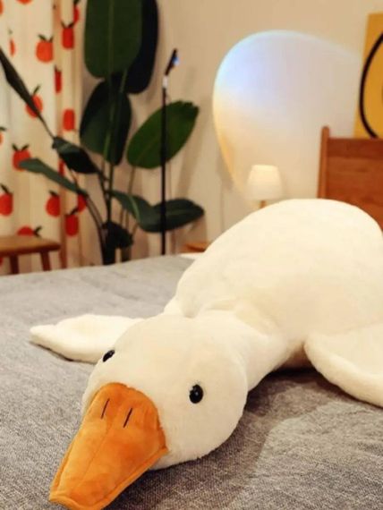 Велика М'яка Плюшева Іграшка Антистрес Гусь Обнімусь Іграшка-Подушка 190 см | Зображення 1