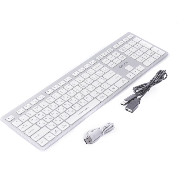 Клавіатура A4Tech FBX50C USB/Bluetooth White (FBX50C White) | Зображення 3