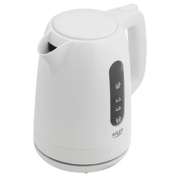 Електрочайник Adler AD 1380 white 1 л білий | Зображення 2