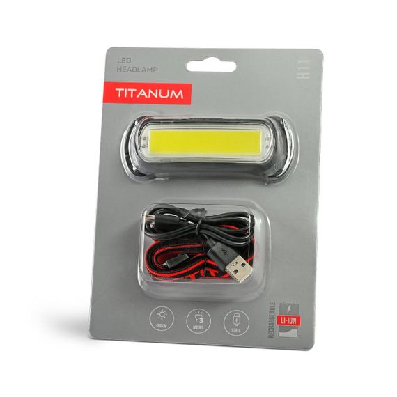 Налобний світлодіодний ліхтарик TITANUM TLF-H11 400Lm | Зображення 9