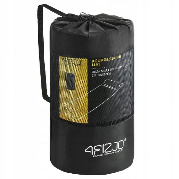 Килимок акупунктурний 4FIZJO Аплікатор Кузнєцова з валиком 128 x 48 см Navy Green/Gold 4FJ0289 (P-5907739313317) | Зображення 1