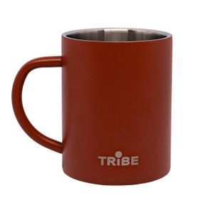 Термочашка Tribe Camp Mug 375 мл terracota, Термокружка туристична для чаю і кави, Термопосуд у похід