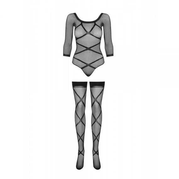 Комбінезон Obsessive Bodystocking G320 S / M / L, Черный, S/M/L | Зображення 2