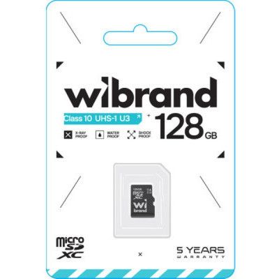 Карта памяти Wibrand 128GB mictoSD class 10 UHS-I U3 (WICDHU3/128GB) | Зображення 1