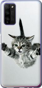 Чехол на Huawei Honor 30 Lite Летящий котёнок "2322u-2074-17620"