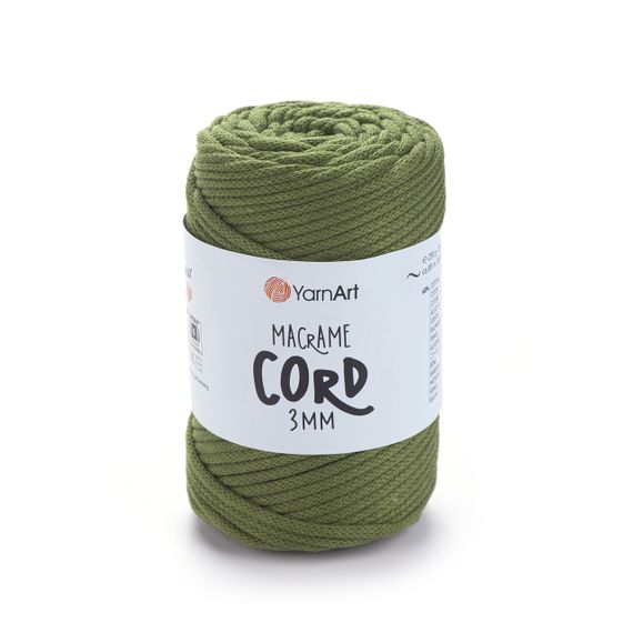 Пряжа Macrame Cord 3 mm № 750 (Макраме Корд), 250 г, 85 м — Бавовняний шнур для в’язання та макраме 787