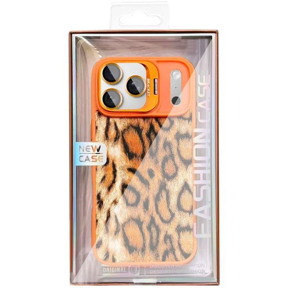 Чохол TPU+PC Wild Leopard with MagSafe and Lens для Apple iPhone 17 Pro (6.3") Orange | Зображення 2