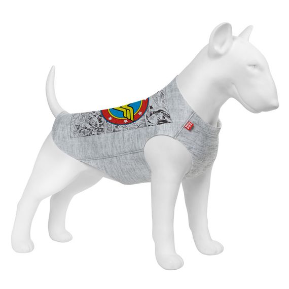 Майка для собак WAUDOG Clothes малюнок "Чудо-жінка комікс", XS30, B 40-46 см, С 23-28 см