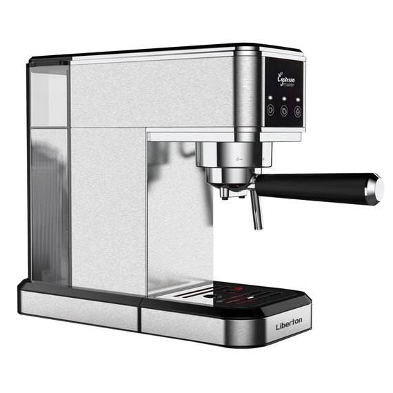 Кофеварка рожковая Liberton LCM-2207 1350 Вт серебристая | Зображення 2