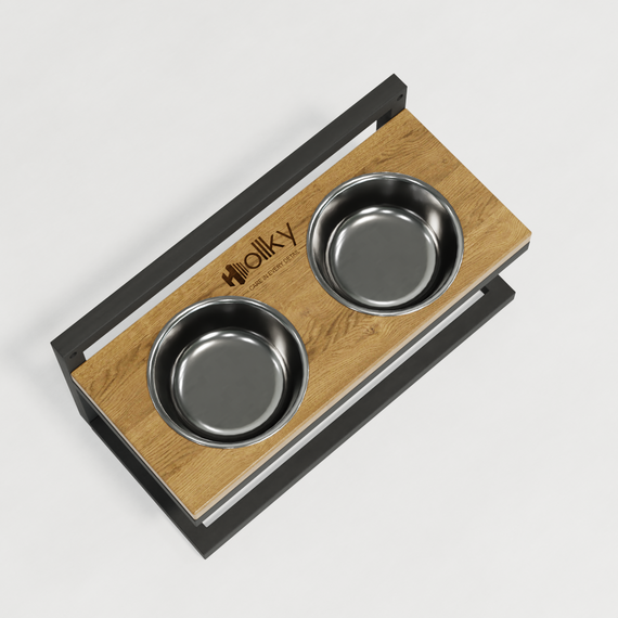 Миски на регульованій підставці для маленьких собак Hollky Flex S (2 × 0.450 л) FS-422523-GRNT | Зображення 4