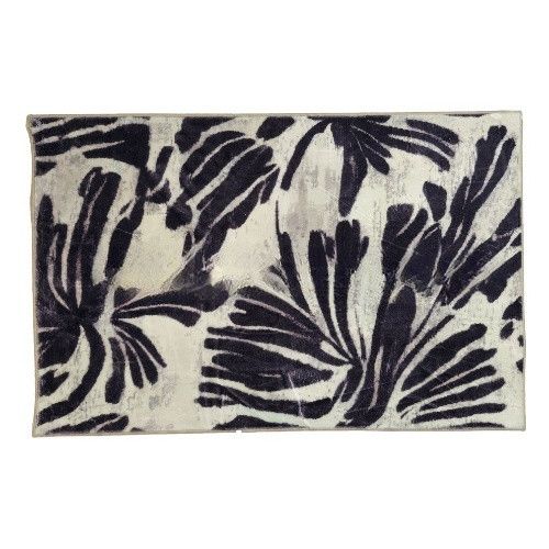 Килимок універсальний для підлоги Плюш Квітка 60*120см бежевий Дариана