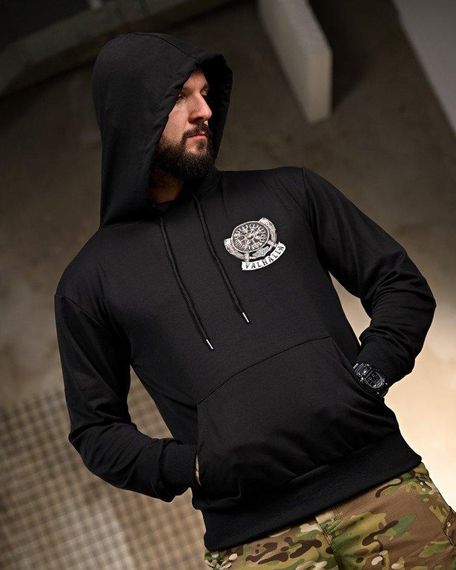 Мілітарі Худі Valhalla black РП7411 | Зображення 3