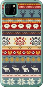 Чехол на Huawei Y5p Рождественский орнамент "3303u-1936-17620"