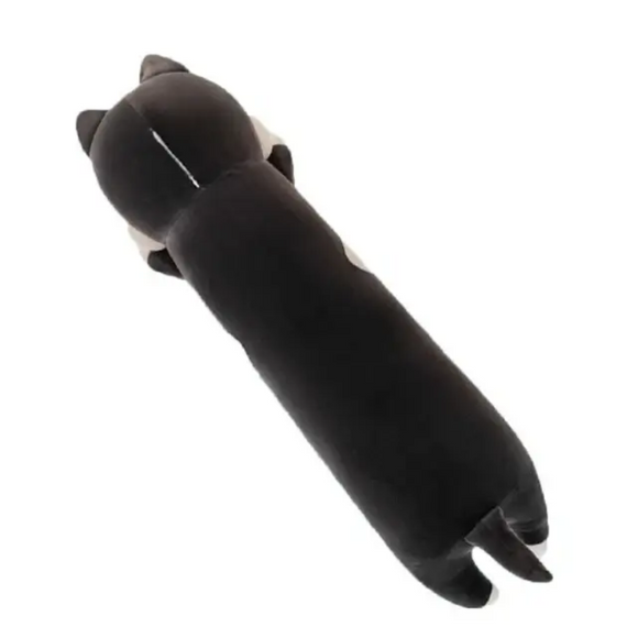 М'яка плюшева іграшка обійми Хаскі темно-сірий 91 см, плюшева Собака для ігор і сну | Зображення 8