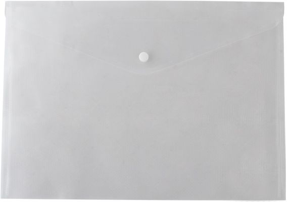 Папка-конверт А4 на кнопці, прозора BM.3926-00 Buromax (4823078953285)