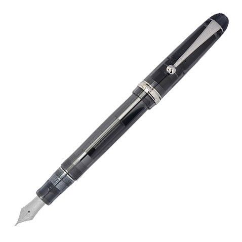 Перьевая ручка Pilot Custom 74 Полупрозрачная черная с золотым пером, среднее (M)