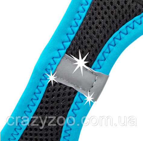 Шлеz для собак Ferplast Kaori P L чорно-блакитний A: 34-42 см B: 48-54 см 75469062 | Зображення 2