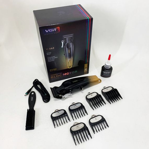 Машинка для стрижки волос с профессиональными ножами VGR V-662, Отличная машинка для стрижки волос ZM-68 | Зображення 2