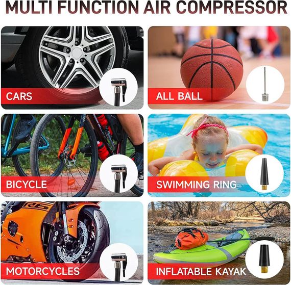 Автомобільний пусковий блок живлення з повітряним компресором, надбезпечний олив'яно-кислотний акумулятор 9 | Зображення 7