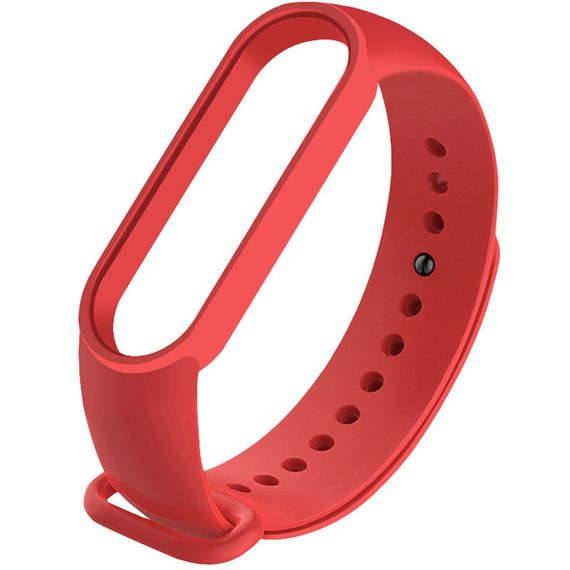 Силіконовий ремінець для Xiaomi Mi Band 3/4 Білий Червоний / Red