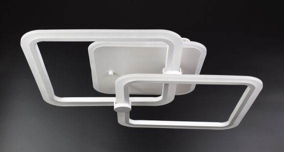 Люстра світлодіодна стельова LED світильник для квартири на стелю лед з пультом 25949 Білий 10х41х63 см.