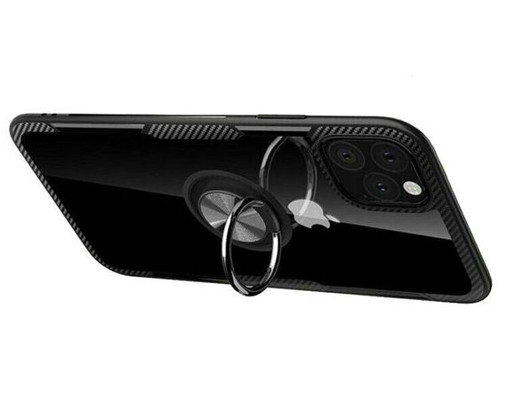 Чехол Primolux Ring Magnetic Stand для Apple iPhone 11 Pro - Black | Зображення 1