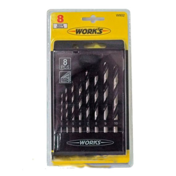 WORKS W802 Набір свердел 8 шт