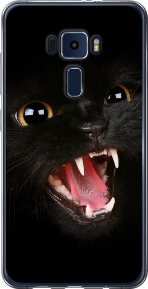 Чехол на Asus Zenfone 3 ZE520KL Чёрная кошка "932u-449-17620"