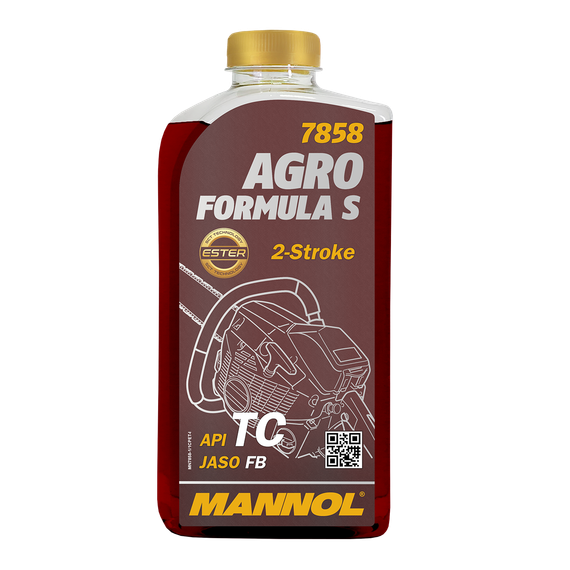 Олія 2T — напівсинтетична для садової техніки Mannol 7858 AGRO FORMULA S 1L