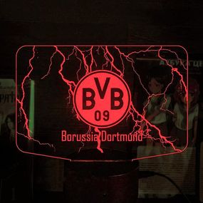 Акриловый светильник-ночник Borussia красный tty-n002272