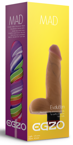 Вібратор EGZO Ciberskin V005 ( 17,5 см х 4 см ) Sex Aura | Зображення 4