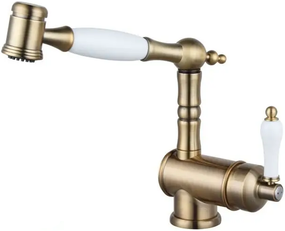 Кухонний змішувач Fabiano FKM 67P SS Brass Antique 8232.403.0754