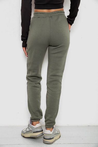 Спортивные штаны женские на флисе, цвет хаки, 238R58641-3 | Зображення 3