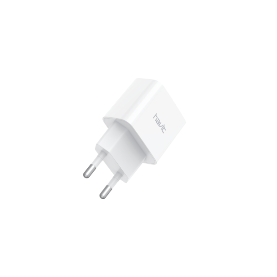 Зарядний пристрій мережевий 2USB 2,1А білий Havit HV-H131P | Зображення 1